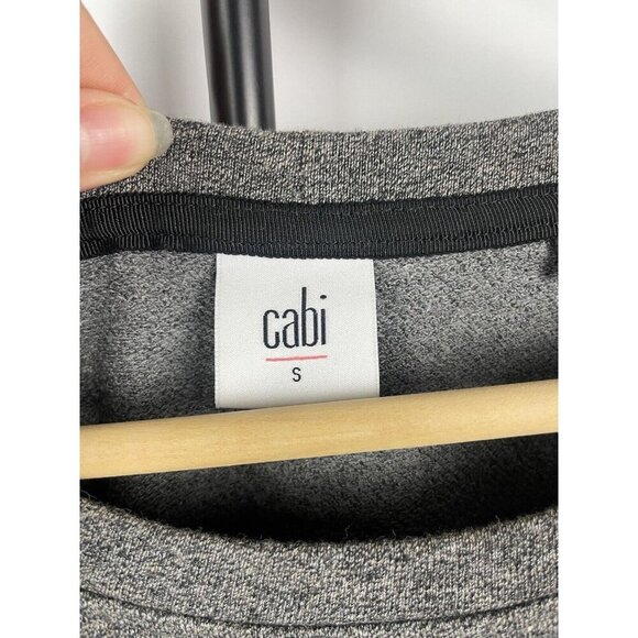 CAbi Put On Sweater Dress Long Sleeve Slimming Ruched Obsidian Gray 3650 Size S - Picture 5 of 7